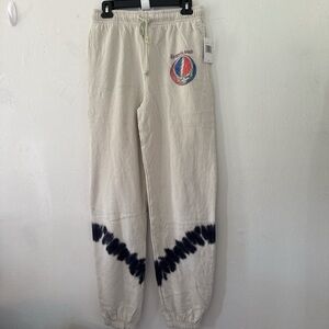 Grateful Dead Women's Lightning Skull Tie-Dye Sweatpants M NWT
